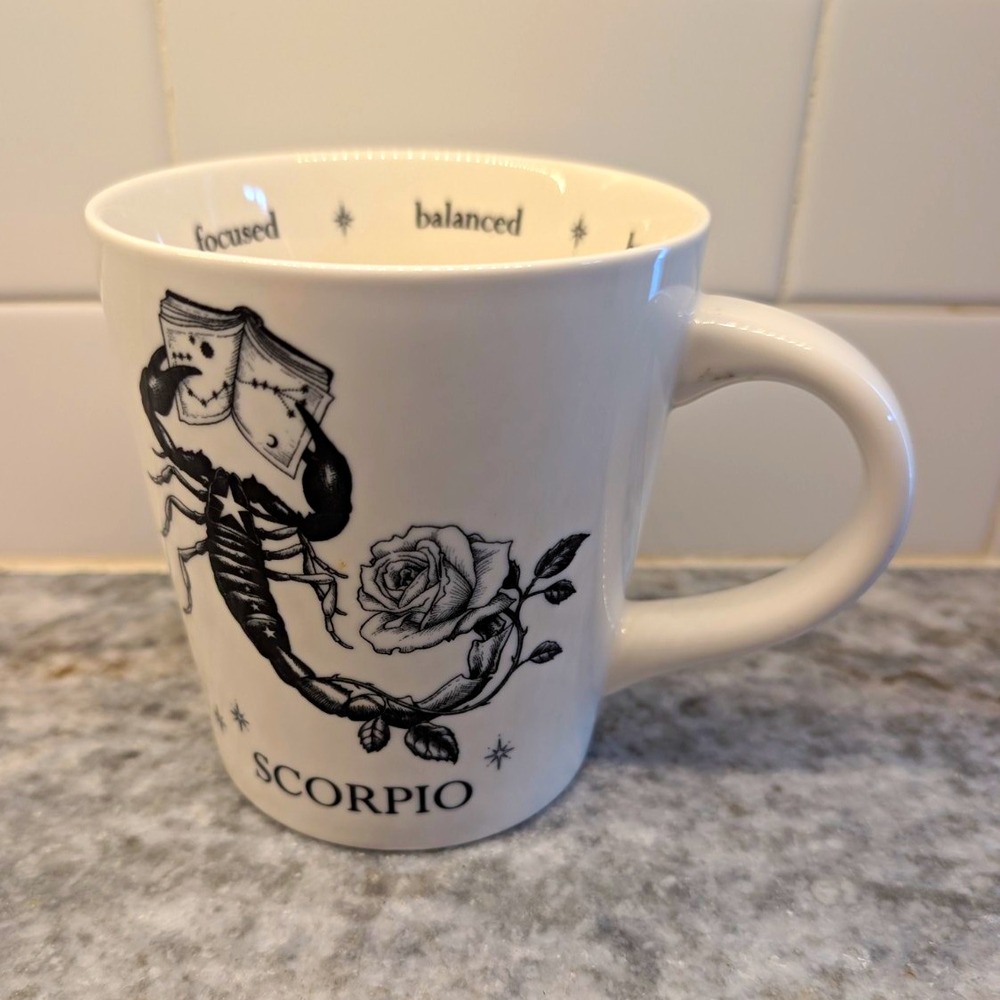 Williams Sonoma Rory Dobner Scorpio Zodiac Mug Astrology Coffee Cup